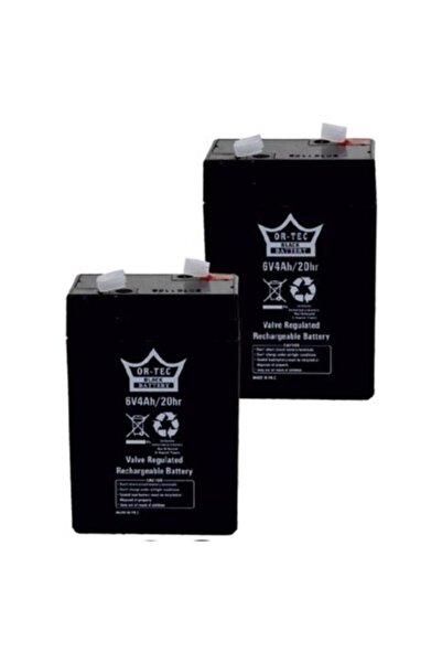 ORTEC 6v 4ah Bakımsız Kuru Tip Akü 2020 Üretimi