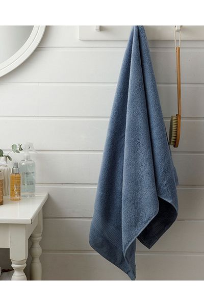 English Home Prosop de baie Pure Basic 100X150 Cm Albastru Inchis