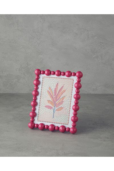 English Home Fuchsia Bubble Decorative Frame