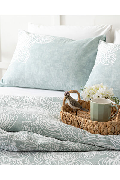 English Home Підковдра на одну особу Seledon Пошарпаний рожевий креп