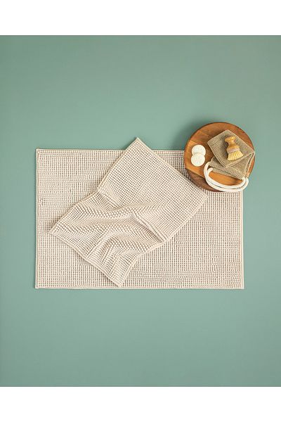English Home Paige Polyester Paste Covora?Pentru Baie 50x80 Cm Bej
