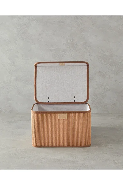 English Home Gina Bamboo Storage Box 28x20x18 Cm Light Brown