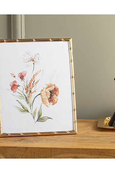 English Home Bamboo Metal Ram?20x25 cm Gold