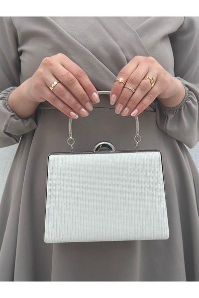 Sh Poly Γυναικείο βραδινό φόρεμα Çupra Sedef Τσάντα Portfolio Clutch