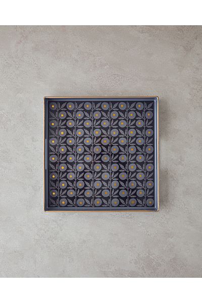 English Home Black Modern Ivy Tray