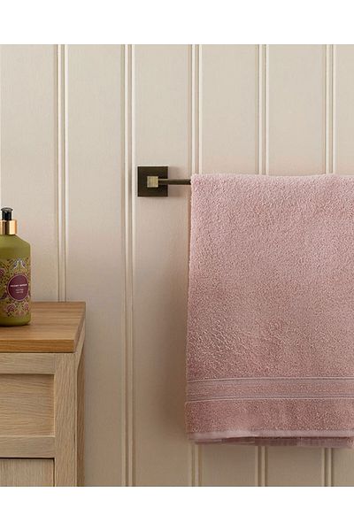 English Home Πετσέτα προσώπου Pure Basic 50x90 cm Ανοιχτό ροζ