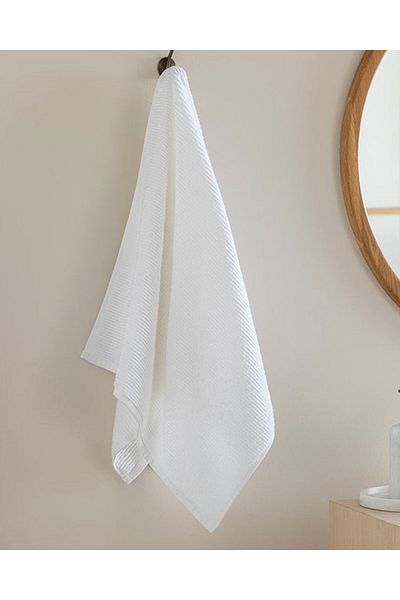 English Home White Rosita Microcotton Cotton Face Towel
