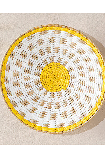 English Home Stena Hasır Duvar Aksesuarı Natural-sarı