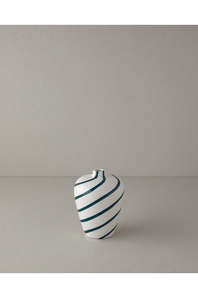English Home Βάζο Dolomite με πράσινη ρίγα