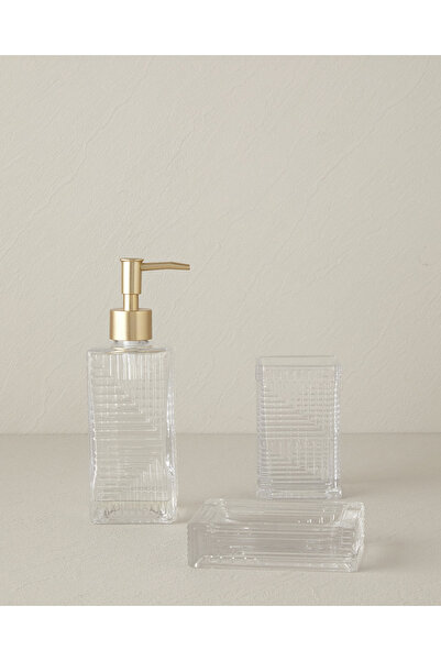 English Home Merle Cam 3'lü Banyo Seti Şeffaf 907Bseri