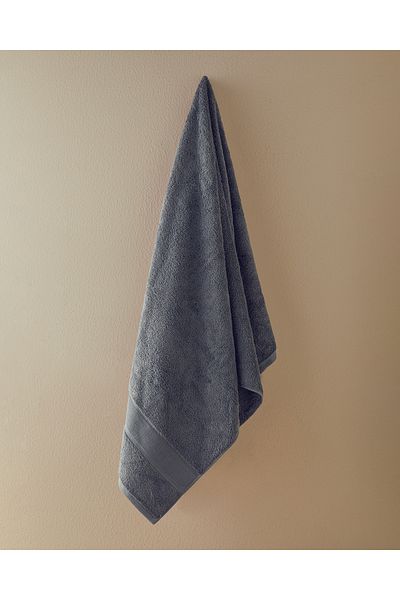 English Home Poffy Soft-Premium Dark Gray Cotton Bath Towel