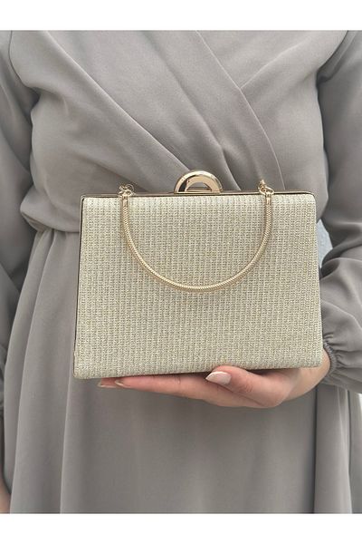 Sh Poly Χρυσό βραδινό φόρεμα Γυναικεία Clutch Clutch Bag - Çupra