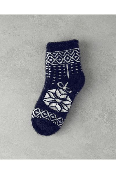 English Home Γυναικείες βελούδινες κάλτσες Arina Black White