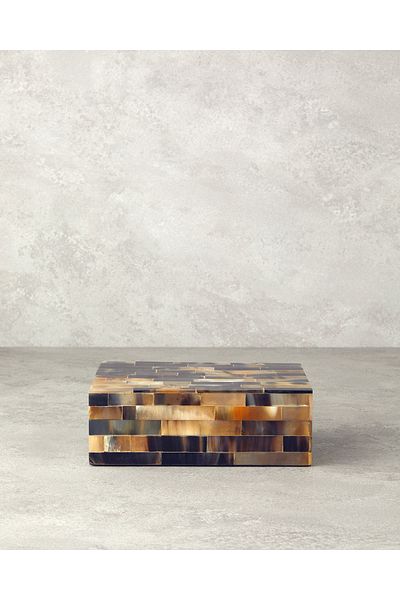 English Home Black Antique Boho Decorative Box