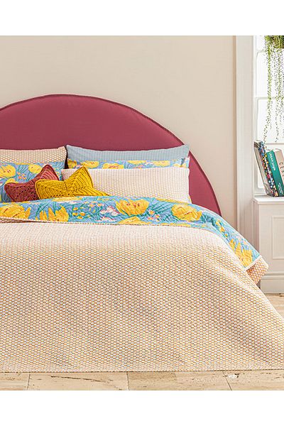 English Home Blue Tulip Paradise Single Multi-Purpose Blanket