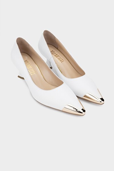 Valmenti Alice Women's - White Genuine Leather Heeled Shoes