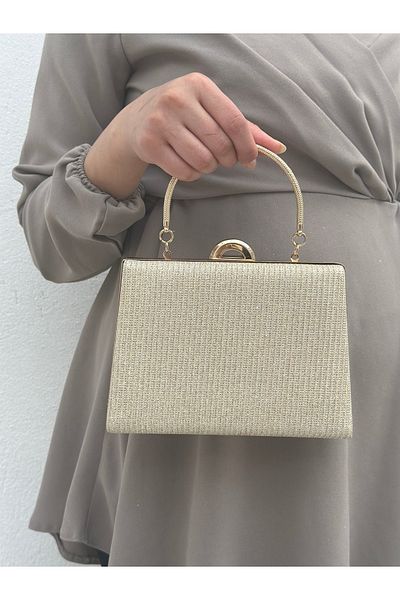Sh Poly Χρυσό βραδινό φόρεμα Γυναικεία Clutch Clutch Bag - Çupra