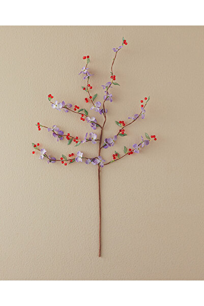 English Home Cherry Blossoms Tek Dal Yapay Çiçek Kırmızı