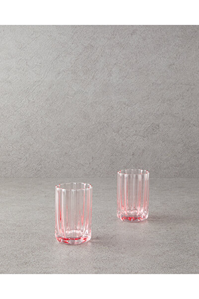 English Home Flor Pura Cam 2'li Meşrubat Bardağı Pembe