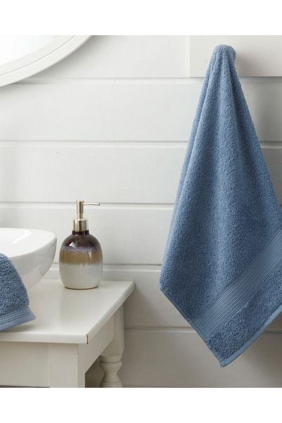 English Home Prosop de baie Pure Basic 100X150 Cm Albastru Inchis