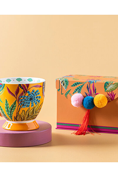 English Home Eotic Wild New Bone China Mug Yellow