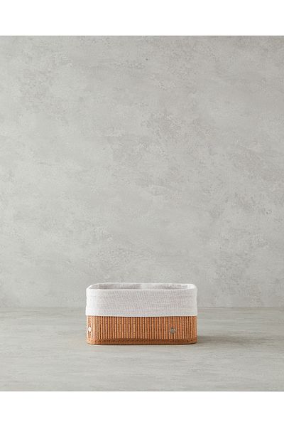 English Home Καλάθι Gina Bamboo Ανοιχτό Καφέ - 20x15x10 εκ