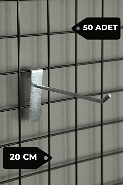 Genel Markalar 20 Adet 20 Cm Tel Pano Kancası Kanca - Raf Kancası - Aksesuar ...