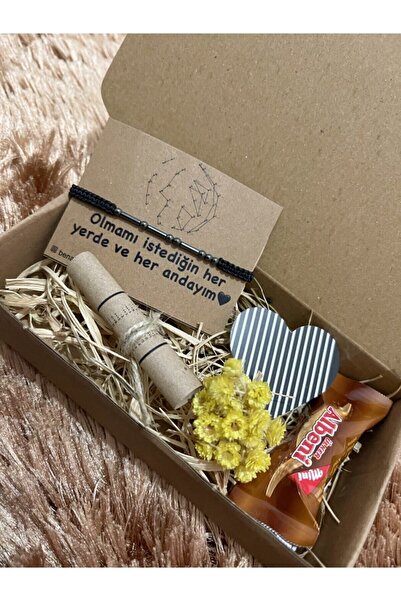 Ben Aleina Sevgililer Günü Doğum Günü Hediye Kutusu Sevgili Bilekliği Mors Al...