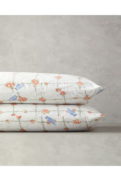 English Home Green Mystery Birds Σετ με 2 Μαξιλαροθήκες