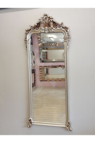 AYNA DENİZİ Vintage Madam Model Gümüş Renk Dekoratif Boy Aynası