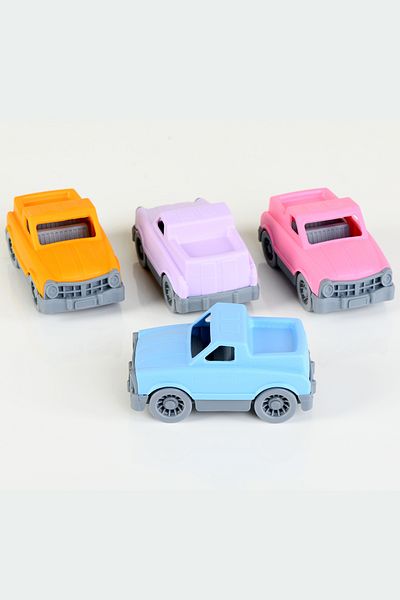 ATAY TOYS مجموعة سيارات ميني كيو سيتي بيك اب باستيل مكونة من 4 سيارات