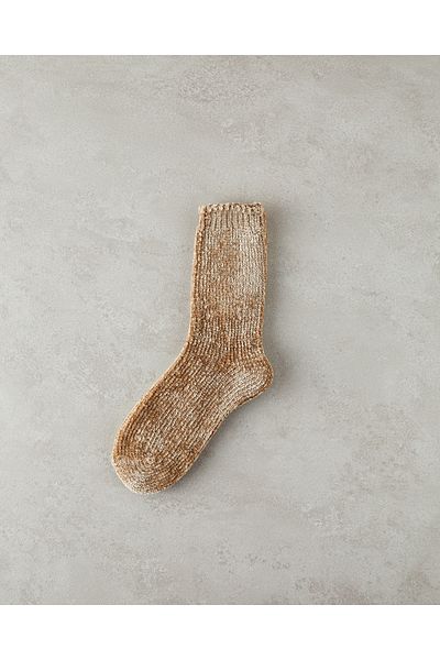 English Home Beige Chenille Women's Socks