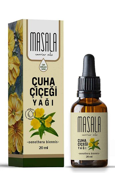 Masala 20 مل.زيت زهرة الربيع المسائية - زيت كاريير بالضغط البارد (Evening Primrose)