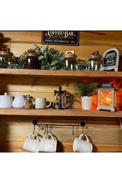 Yggdrasil Home Decor Dekoratif Ahşap 2'li Raf 60x20x4