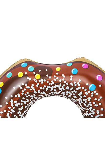 BESTWAY حلقة سباحة بنمط كعكة الدونات باللون البني - 107 سم