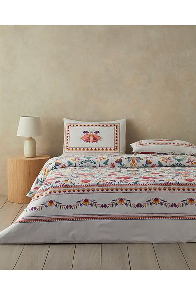 English Home Set cuvertură de pilota Pink Folk Dream King Size