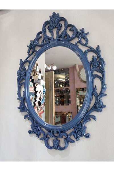 AYNA DENİZİ Vintage Taç Model Lacivert Renk Dekoratif Ayna