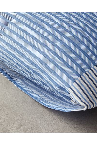 English Home Modern Strip 2-Piece Pillowcase Blue