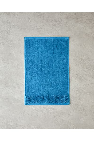 English Home Prosop de mână din bumbac Velvet Touch Albastru