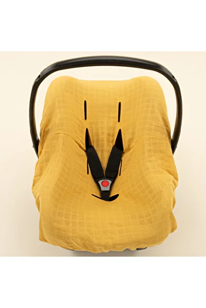 Yunikobaby Mustard Muslin Muslin Stroller Sheet and Cover