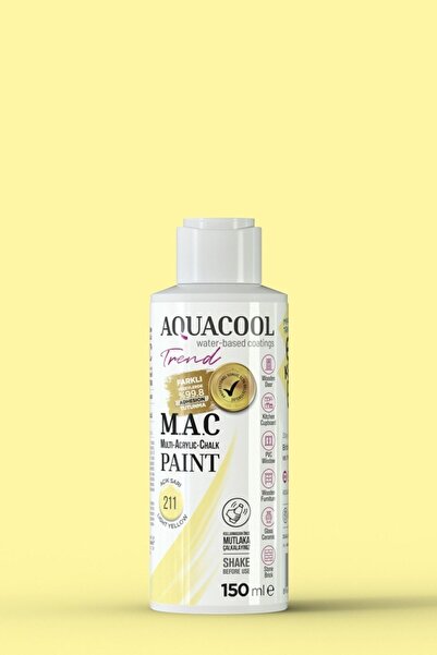 Aquacool Trend Mac Boya 211 Açik Sarı 150ml