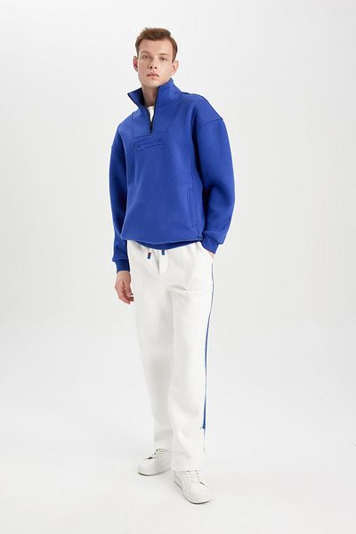 DeFacto Regular Fit Sweatpants Pockets Elastic Waist Straight Leg B9948Ax23Wn