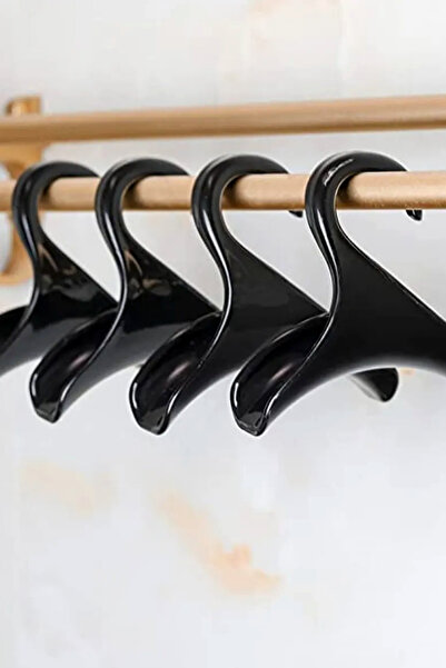 w walzen Çanta Askısı Şal Askılığı Dolap Içi Organizer Askılık Siyah Renk 6 Adet
