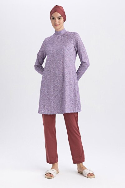 DeFacto Mintás 3 részes burkini és hidzsáb fürdőruha szett - B0991ax23sm