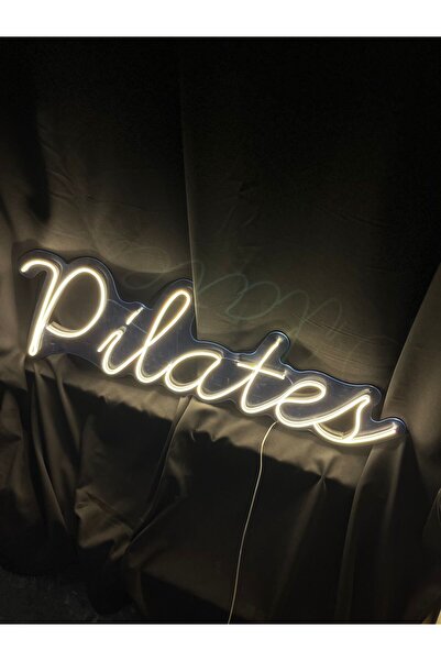 vinyuup Pilates - Dekoratif Duvar Aydınlatması Neon Led Yazı Oyun Salonu 90x3...