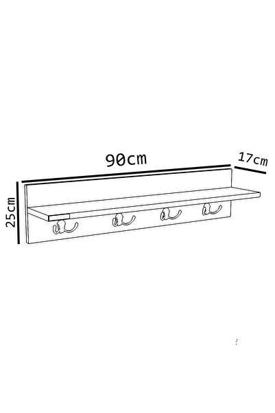 Remaks Rose Duvar Askısı Vestiyer Portmanto - Beyaz / Beyaz