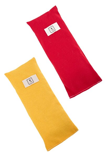 Poros Store مجموعة وسائد العين مكونة من قطعتين من رقعة عين لافندر مع قشرة الق...