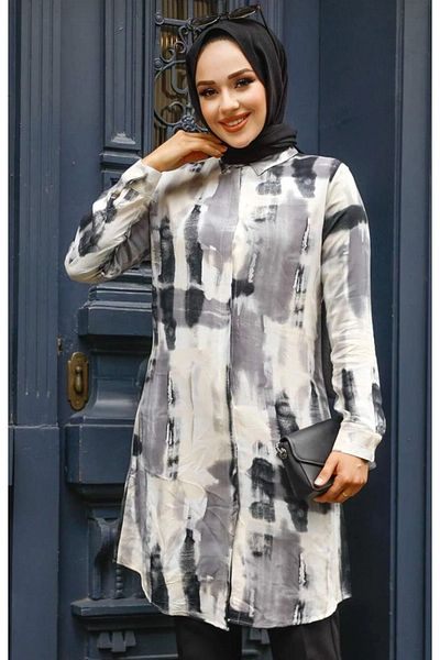 MODA MAÇKA PARK MMP Women's Viscose Short Tunic Dress - Shirt