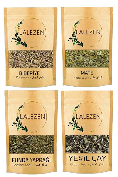 LALEZEN Detoks Çayı /slim Tea ,100 Gr Yeşil Çay ,100 Gr Mate ,100 Gr Funda ,1...