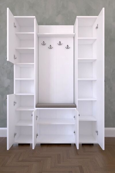 Remaks alaçatı portmanto (beyaz)